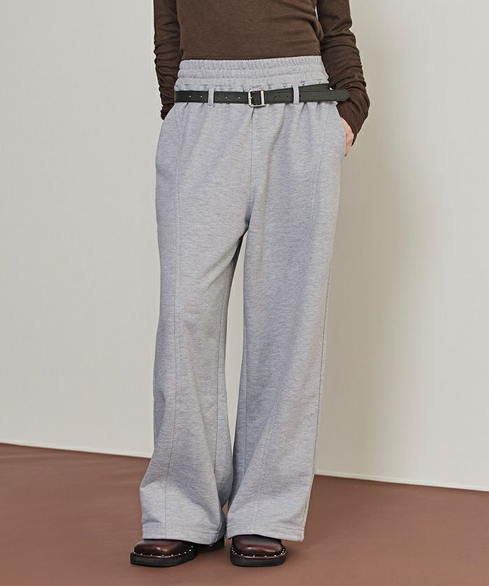 ベルト付きローライズスウェットパンツ【miette ミエット】 | titivate