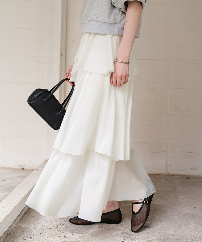 ランダムヘムティアードスカート | titivate