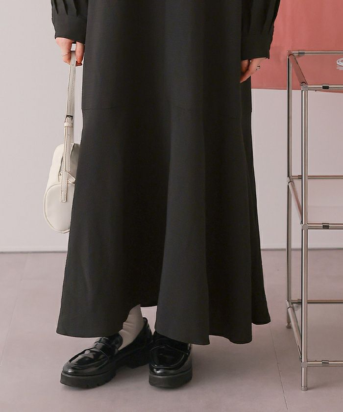 ビッグカラーマーメイドシルエットワンピース | titivate