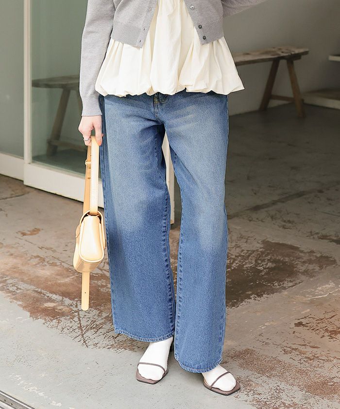 即発送♬デニムパンツ 29 ストレートシルエットデニムパンツ | titivate