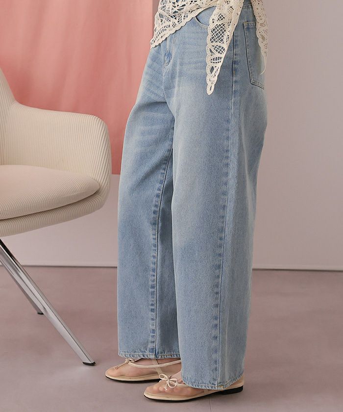 【ダイエット】NEWバンビ物語 ストレートシルエットデニムパンツ | titivate