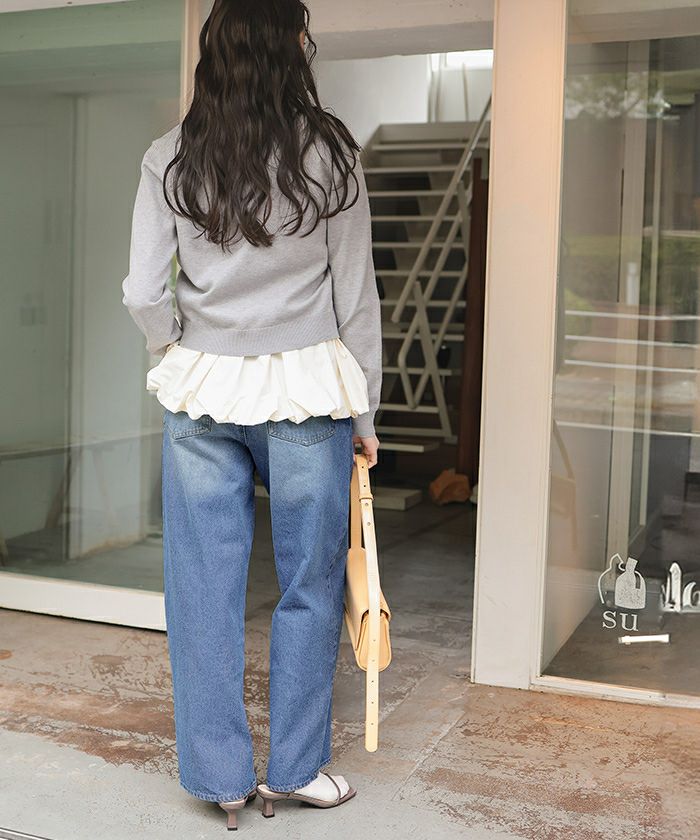 ストレートシルエットデニムパンツ | titivate