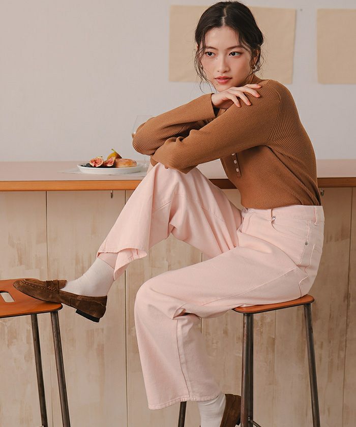 ストレートシルエットデニムパンツ | titivate