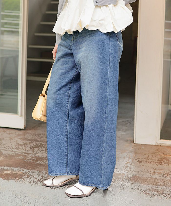 ストレートシルエットデニムパンツ | titivate