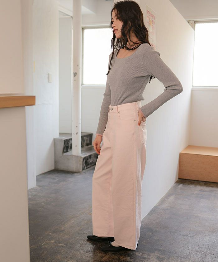 ストレートシルエットデニムパンツ | titivate