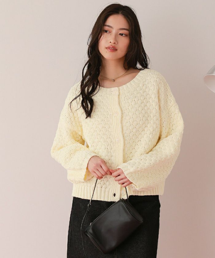 ポップコーンニットカーディガン | titivate