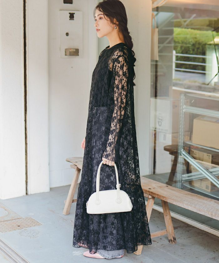 前後2wayレースティアードワンピース | titivate