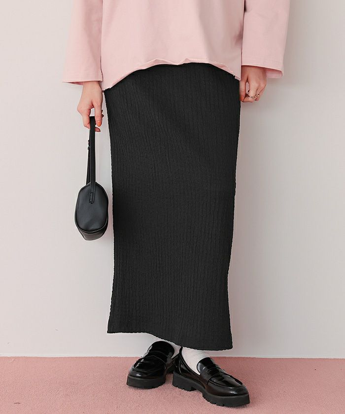 ポコポコジャガードIラインスカート | titivate