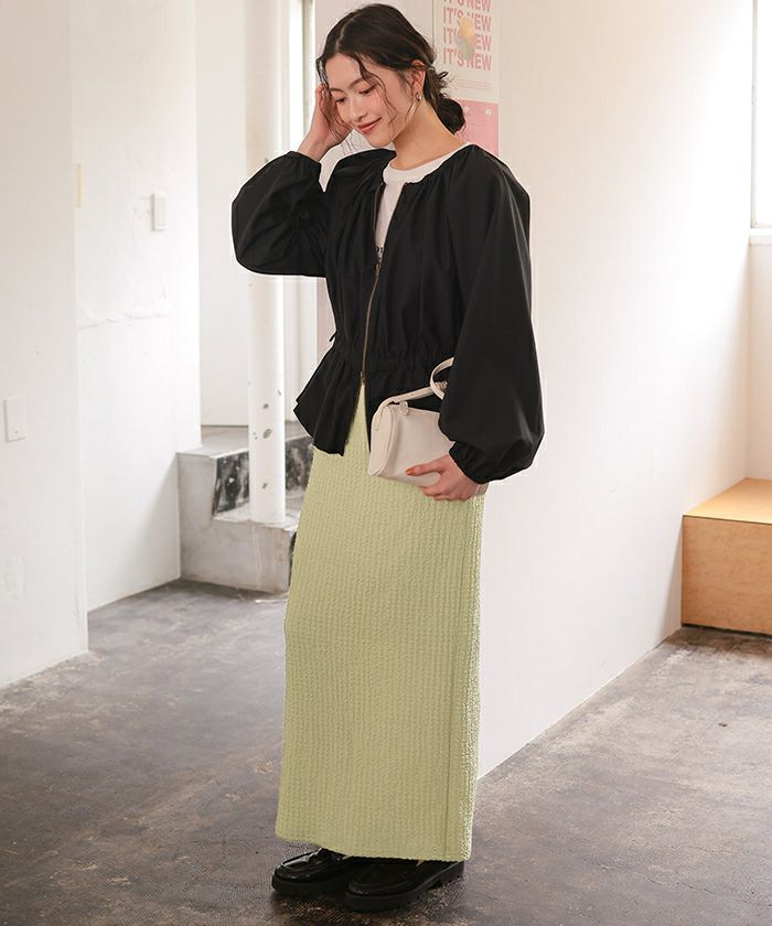 ポコポコジャガードIラインスカート | titivate