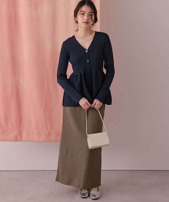 ポコポコジャガードIラインスカート | titivate