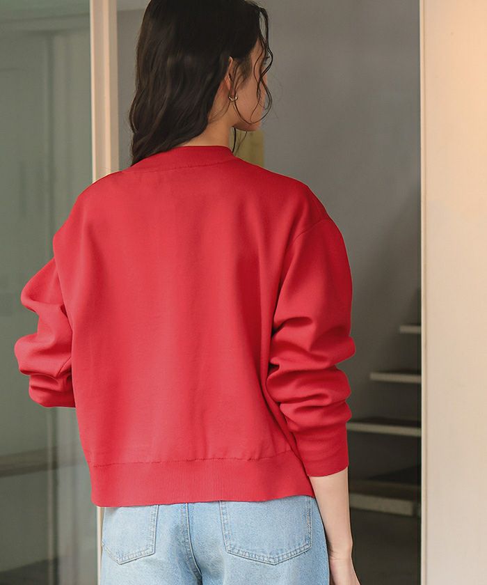 デザイン釦ポケットニットカーディガン | titivate