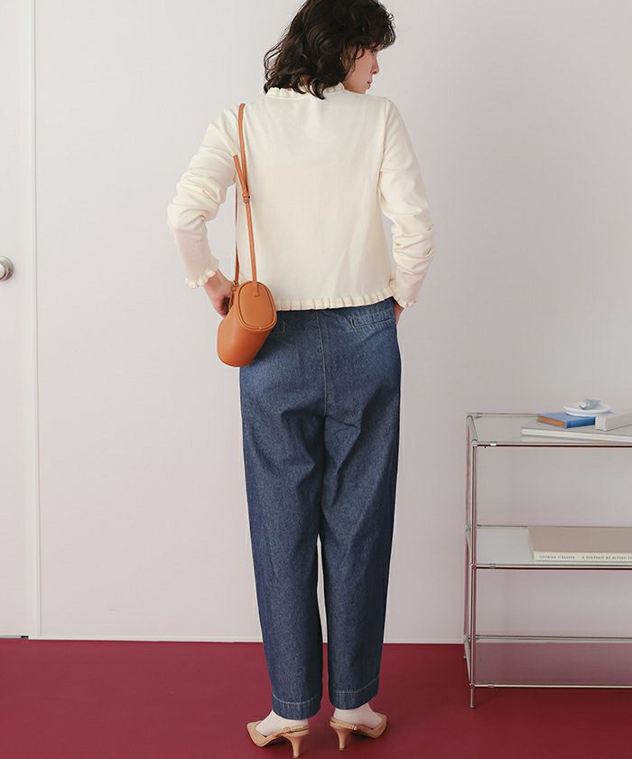 イージーワイドデニムパンツ | titivate