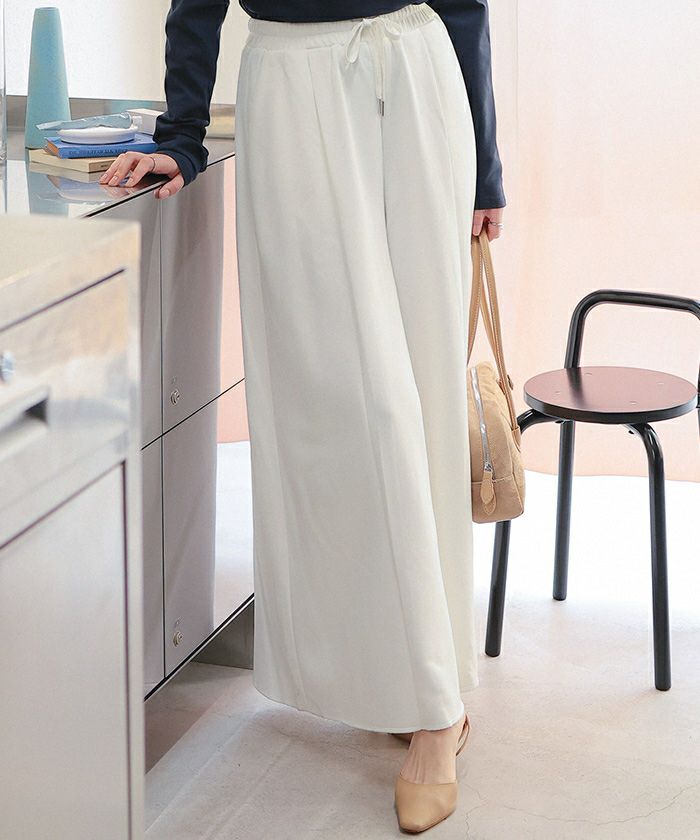 スーパーワイドタックスウェットパンツ | titivate