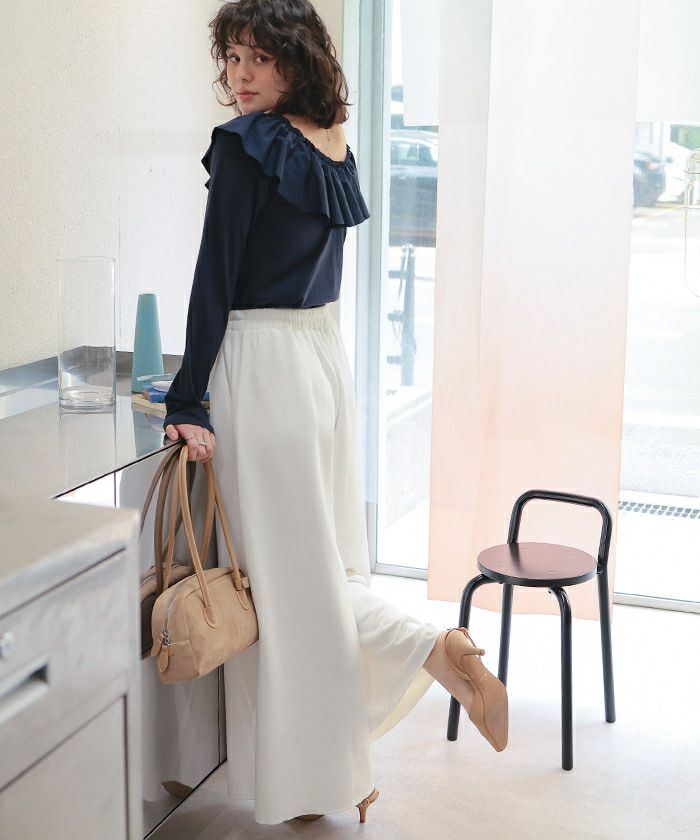 てんてん★です スーパーワイドタックスウェットパンツ | titivate