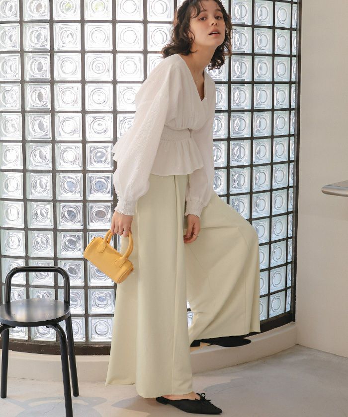 スーパーワイドタックスウェットパンツ | titivate