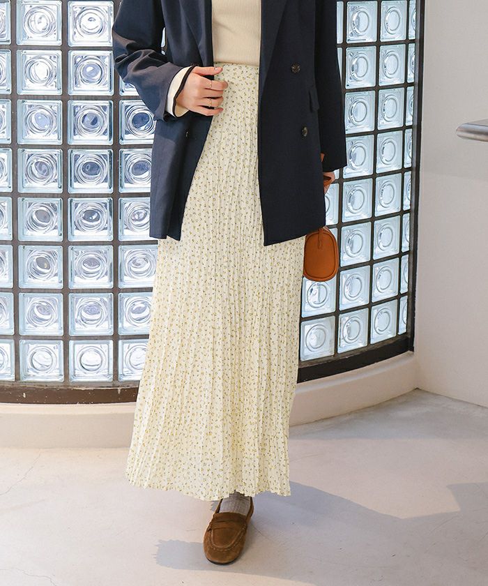 ワッシャープリントスカート | titivate