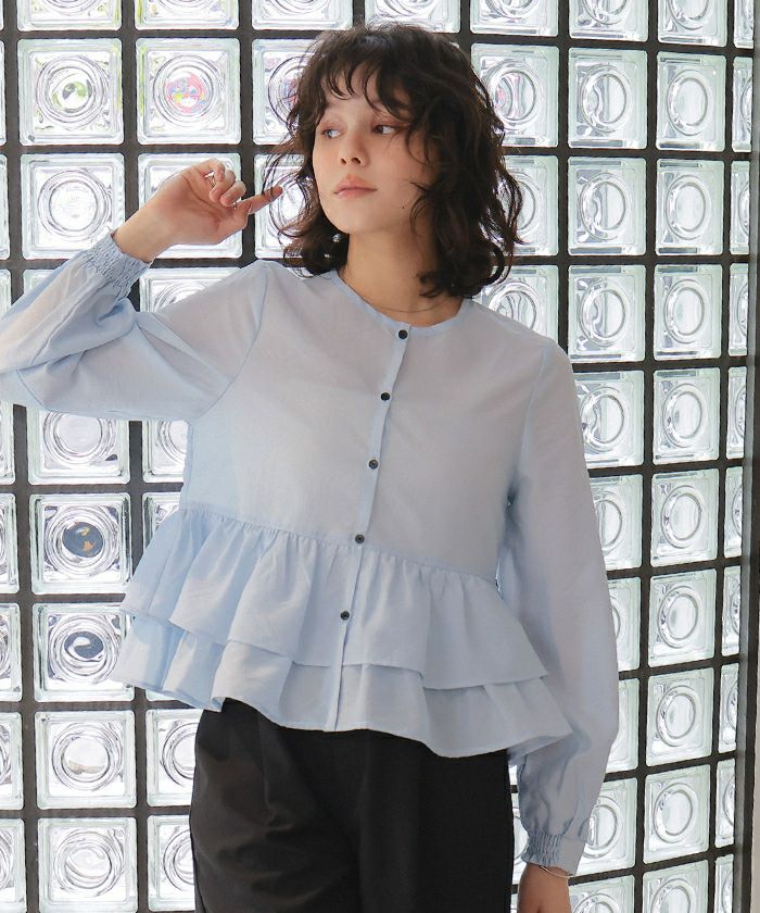 ペプラムショートブラウス | titivate