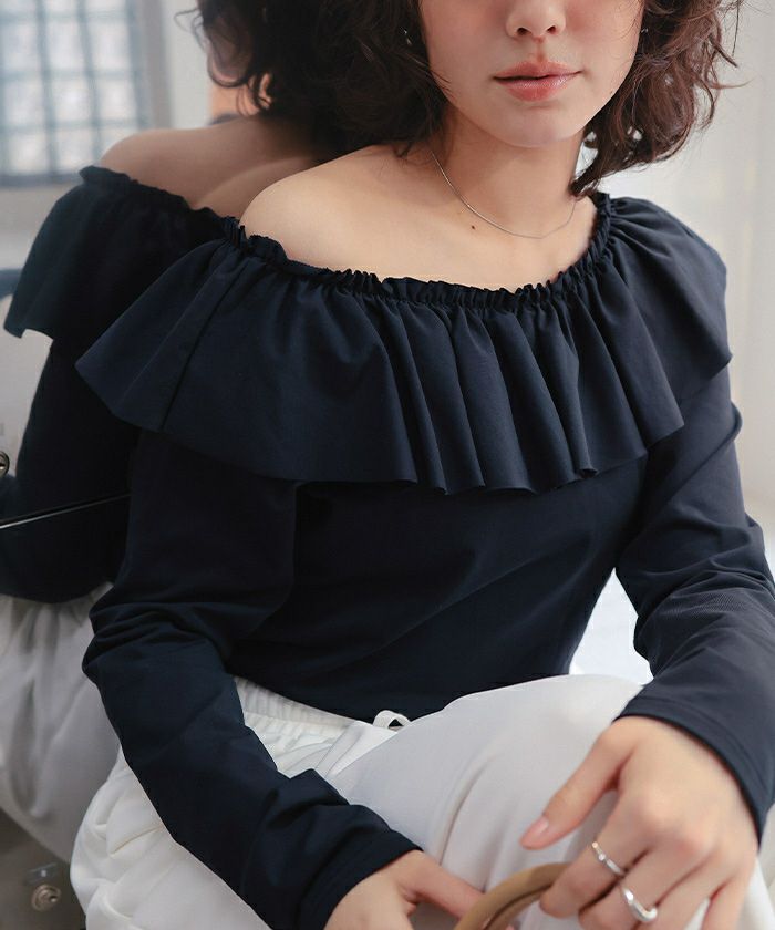 マルチwayフリルカットソートップス【メール便可／100】 | titivate