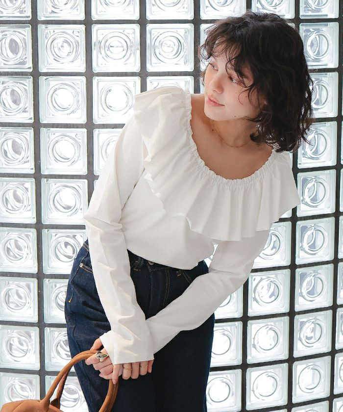 マルチwayフリルカットソートップス【メール便可／100】 | titivate