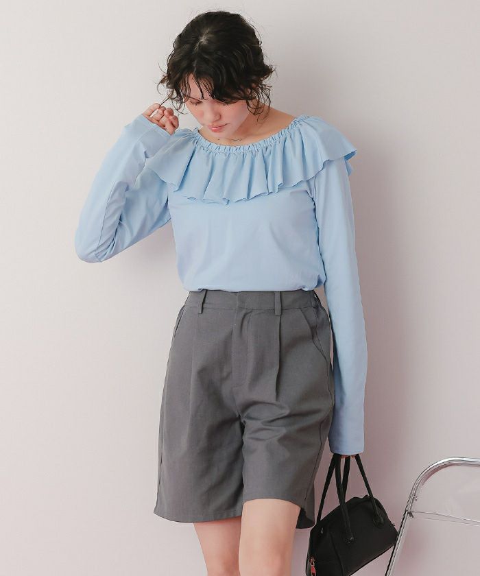 マルチwayフリルカットソートップス【メール便可／100】 | titivate