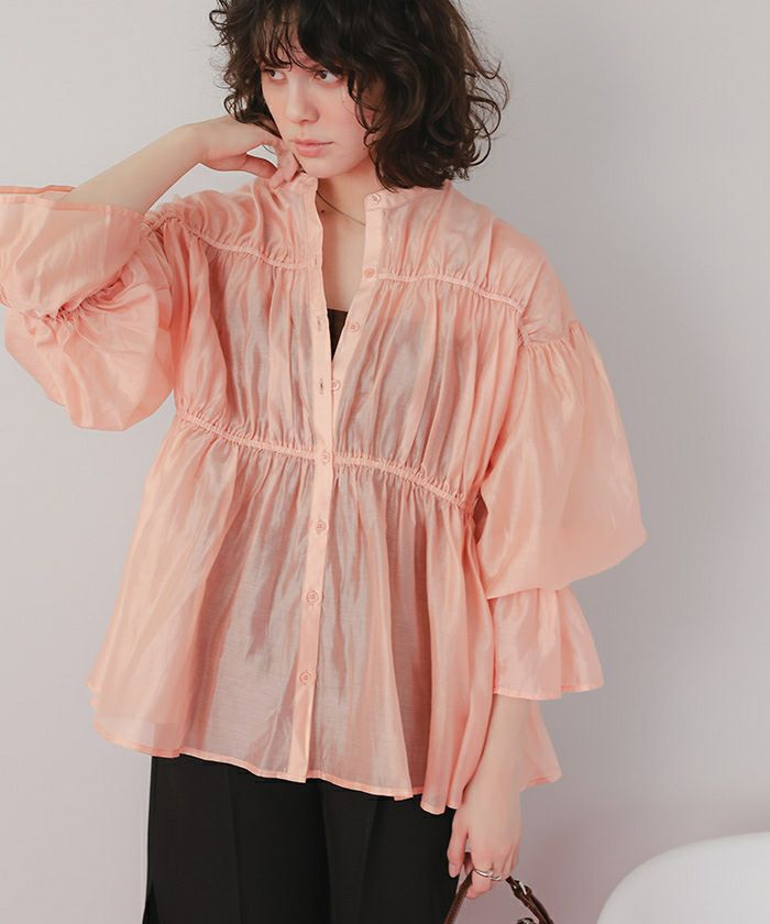 ティアードギャザーボリュームブラウス | titivate