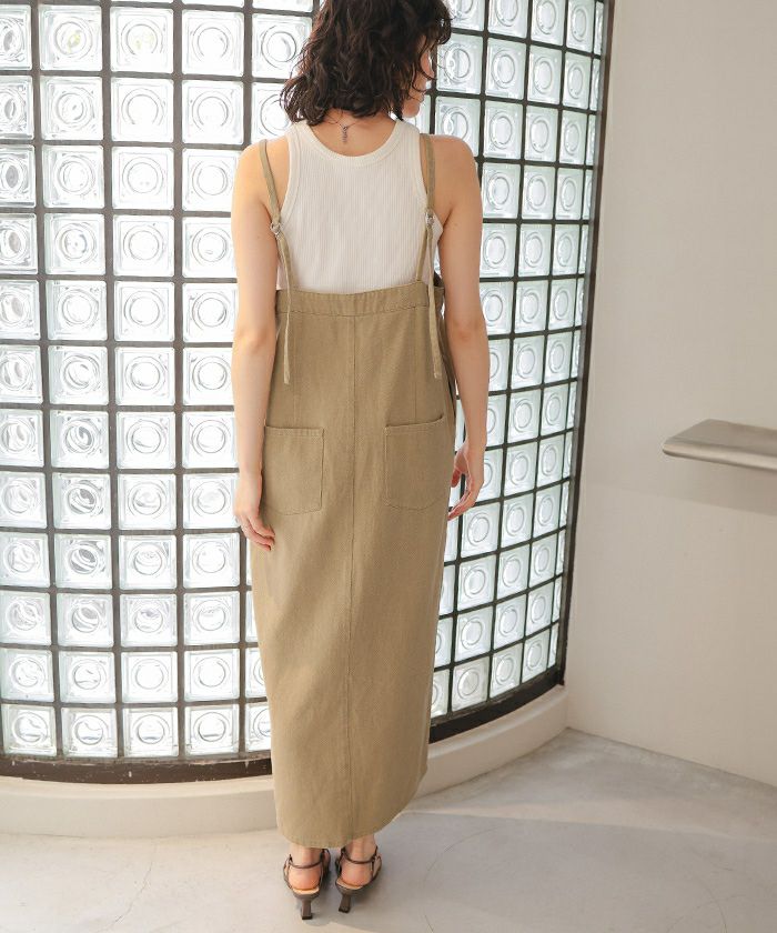 フロントZIPデザインジャンパースカート | titivate