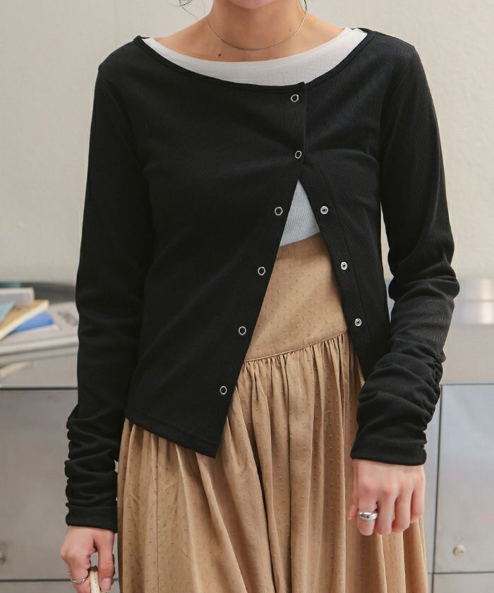 リングドットロングスリーブトップス | titivate