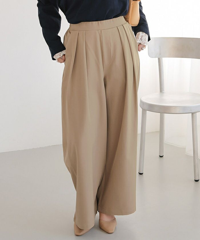 ツータックワイドイージーパンツ | titivate