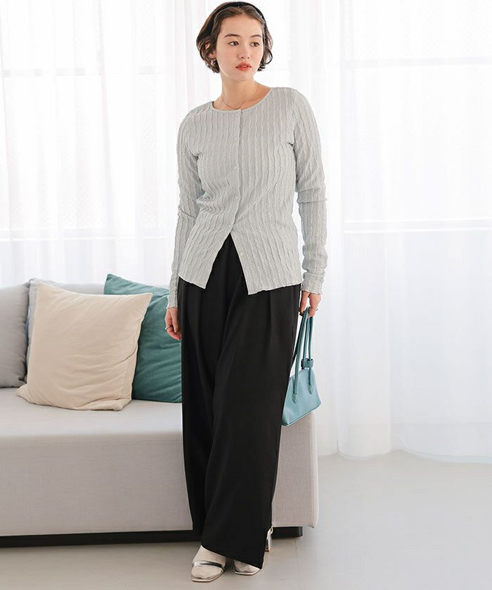 ツータックワイドイージーパンツ | titivate