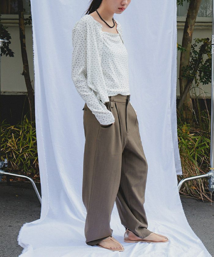 ローライズスラックスパンツ【miette ミエット】 | titivate