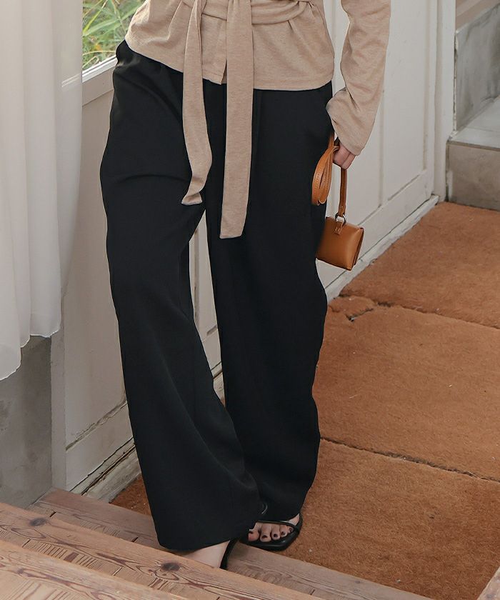 ローライズスラックスパンツ【miette ミエット】 | titivate