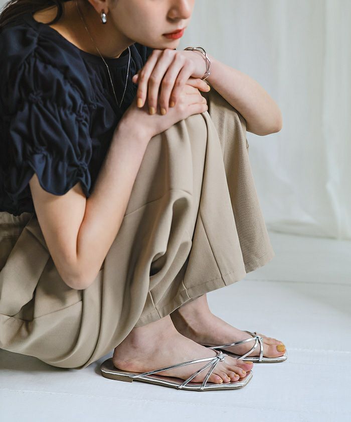 クロスデザイントングサンダル | titivate