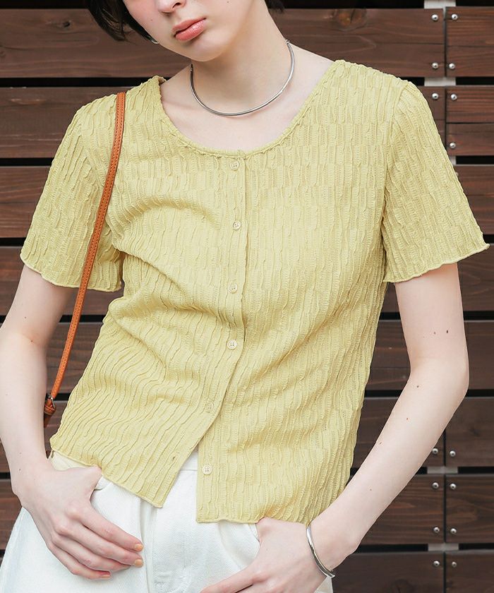 前後2wayなみなみシアージャガードトップス【メール便可／100】 | titivate