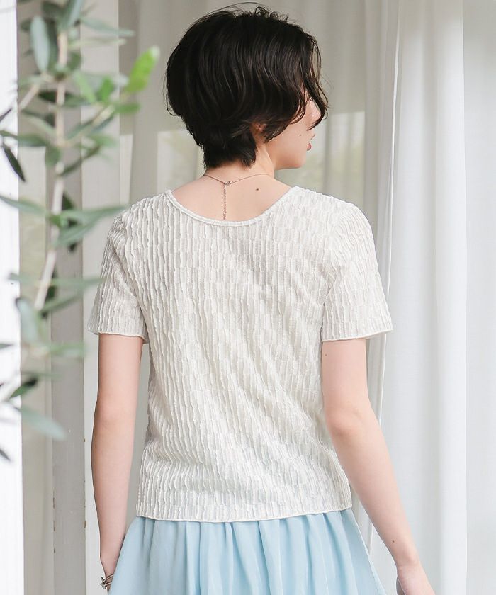 前後2wayなみなみシアージャガードトップス【メール便可／100】 | titivate