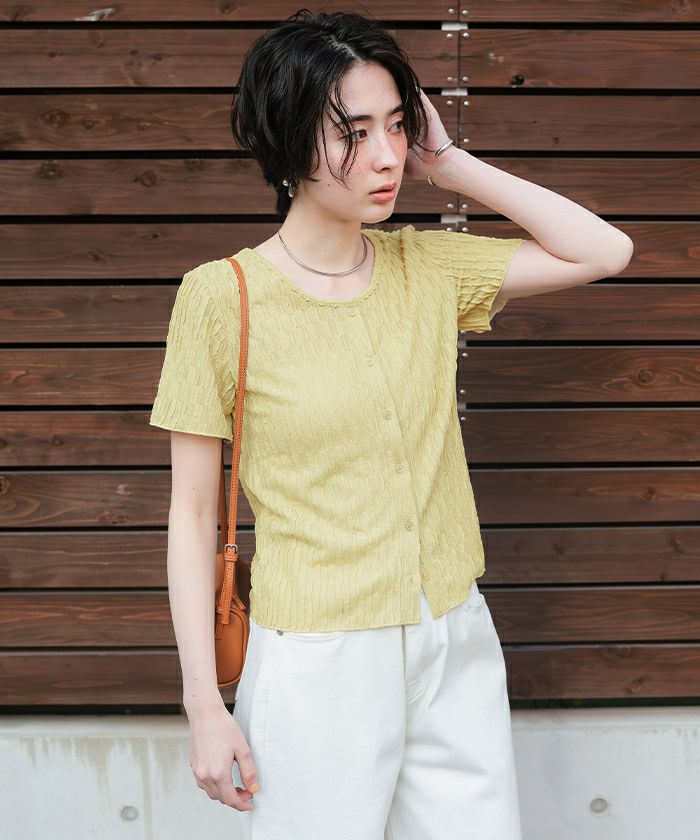 前後2wayなみなみシアージャガードトップス【メール便可／100】 | titivate