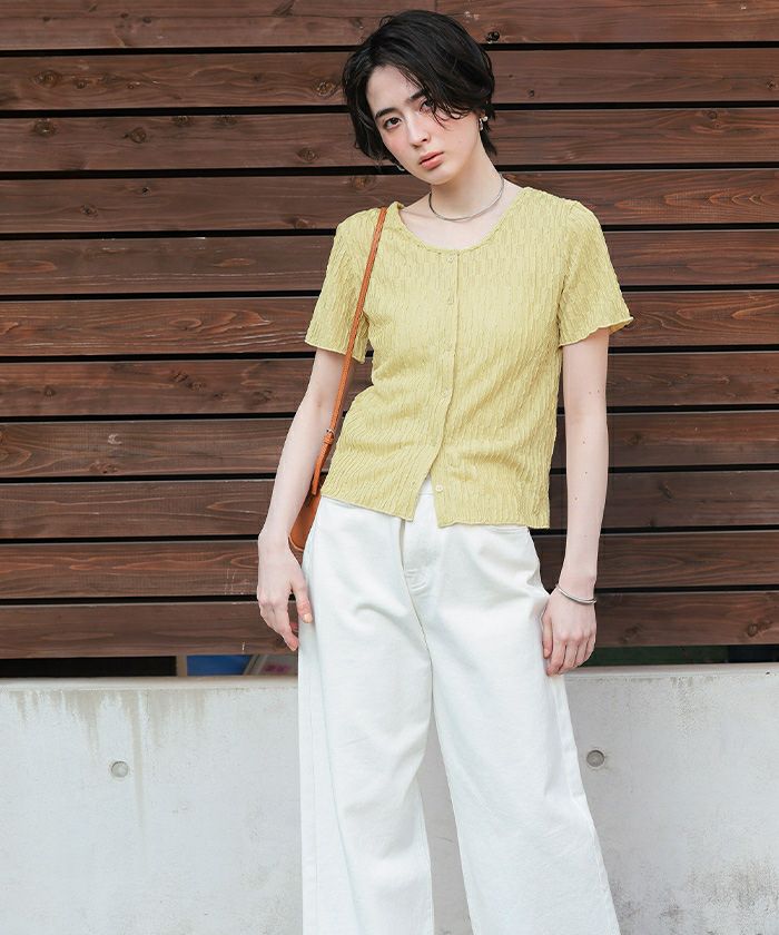 前後2wayなみなみシアージャガードトップス【メール便可／100】 | titivate