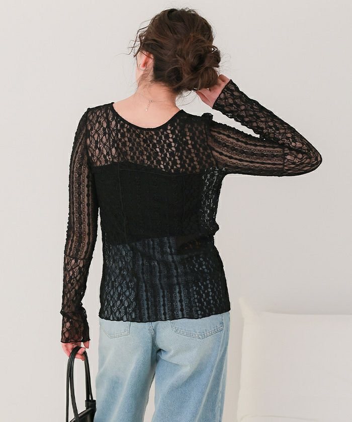 前後2way切替デザインレーストップス | titivate