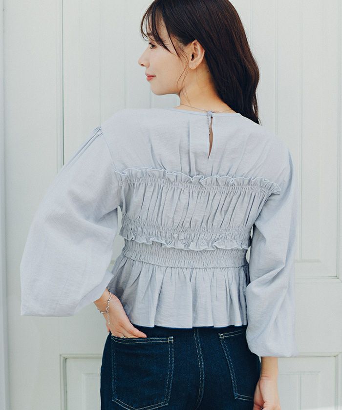 シャーリングデザイントップス | titivate