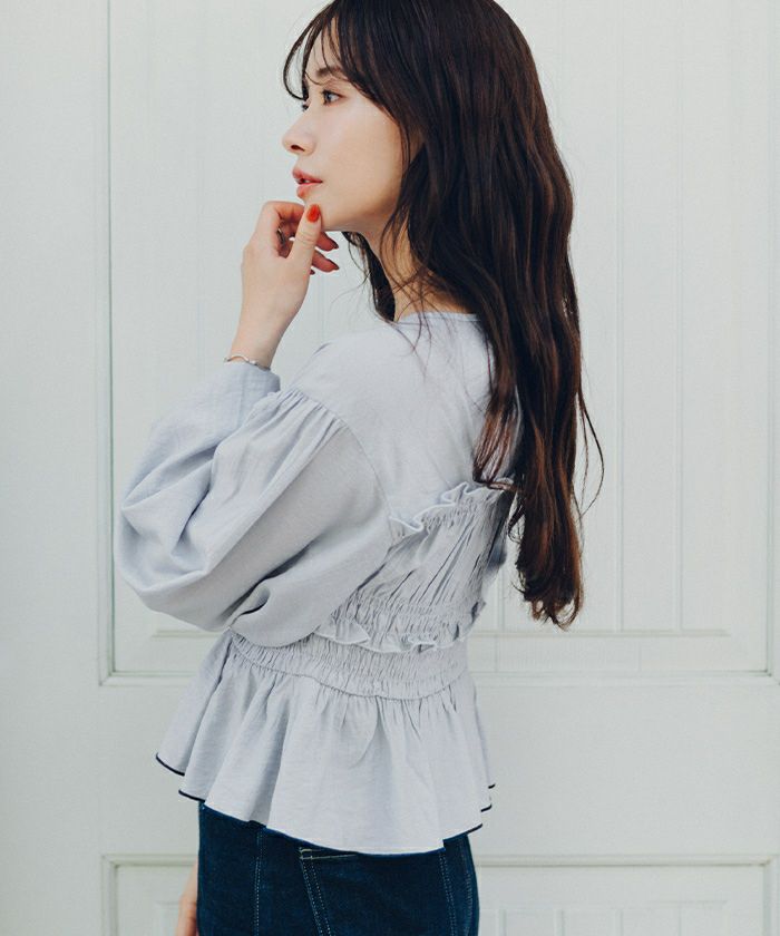 シャーリングデザイントップス | titivate