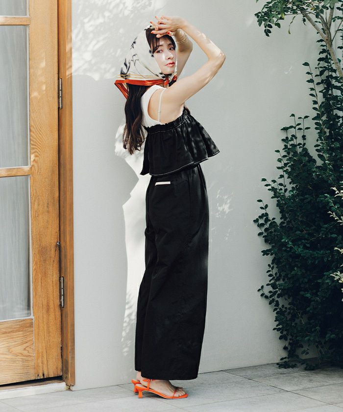 2wayオフショルパフスリーブオールインワン | titivate