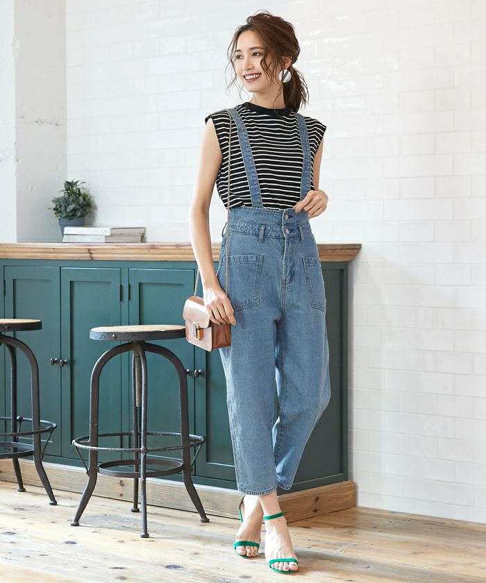 2wayオフショルパフスリーブオールインワン | titivate