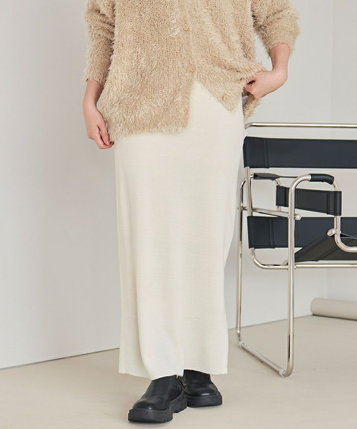 スリットタイトニットスカート | titivate