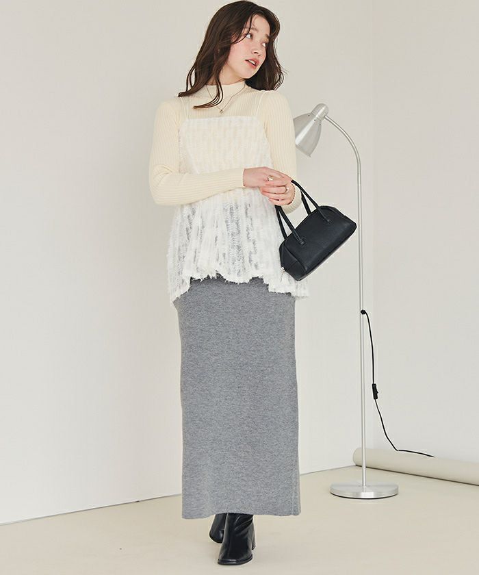 スリットタイトニットスカート | titivate