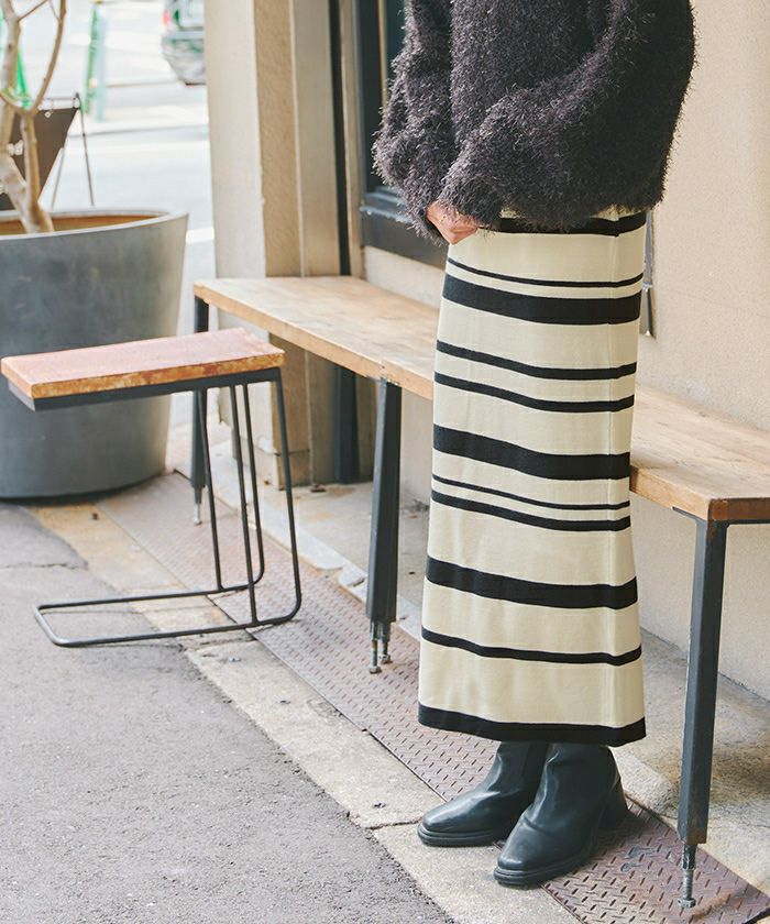 スリットタイトニットスカート | titivate