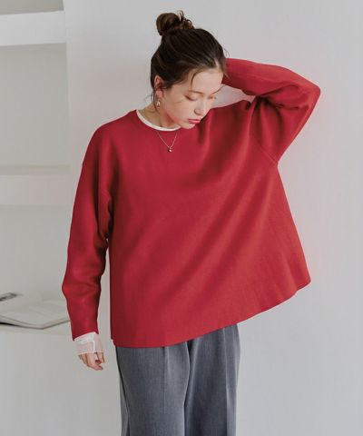 ペプラムドッキングニットプルオーバー | titivate