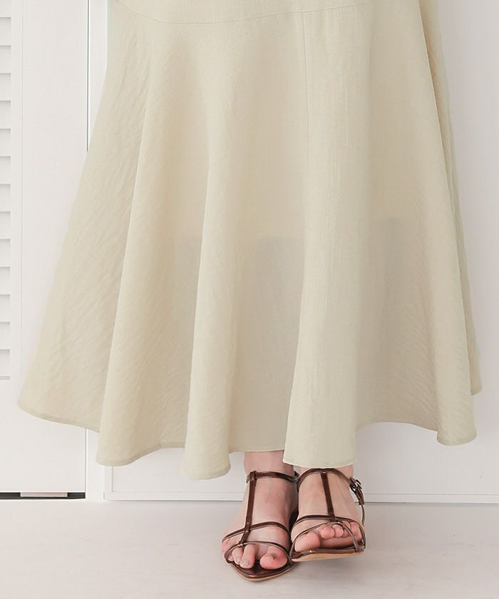 レースつけ襟付ノースリーブワンピース | titivate